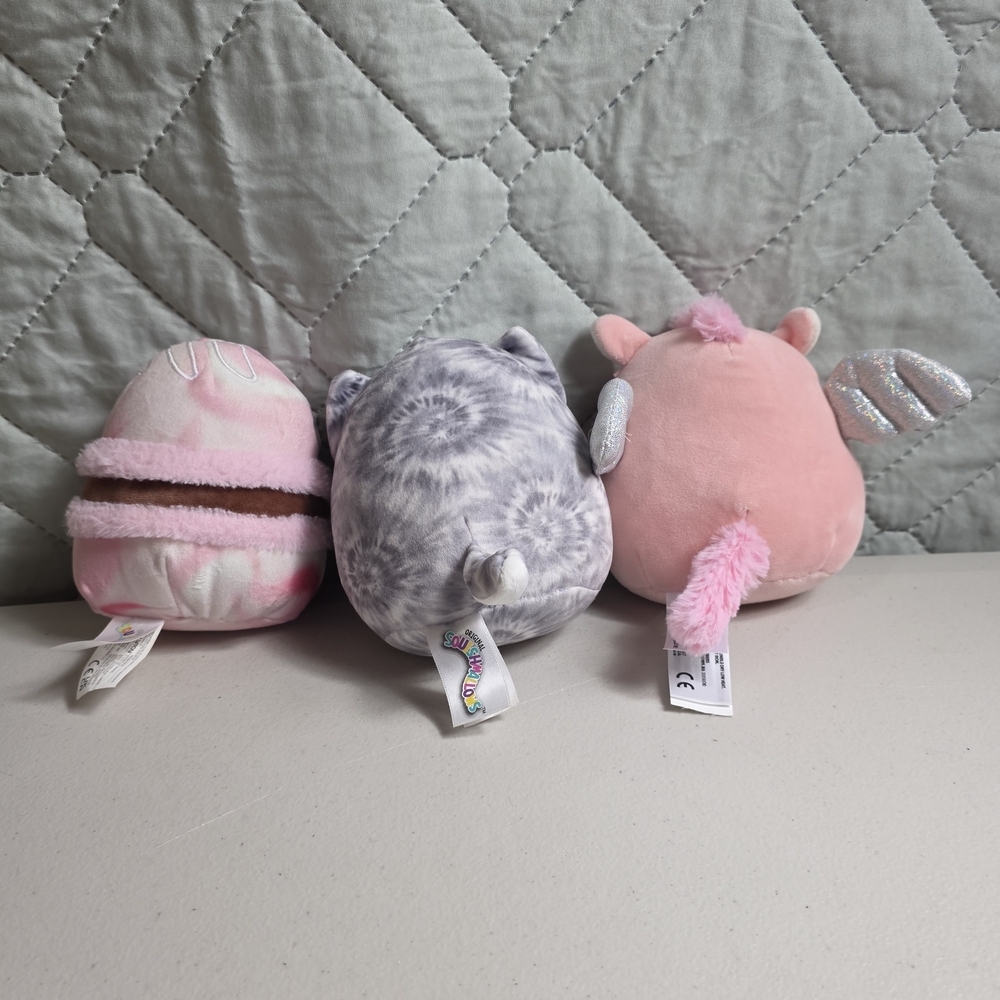 Squishmallows Plush Toy Collection - Gray, Pink, and White - Picture 4 of 6